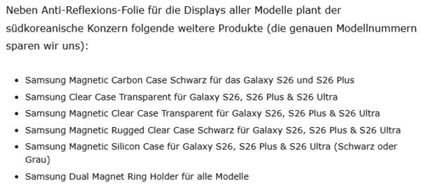 含磁吸壳 新机或明年2月亮相开元棋牌三星S26系列配件曝光(图2)